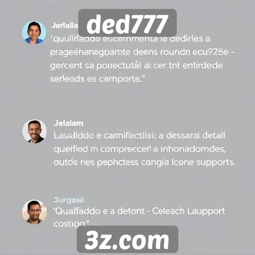feedback dos usuários sobre o atendimento do ded777